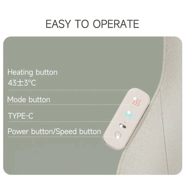 Rechargeable Backrest Massager - close up