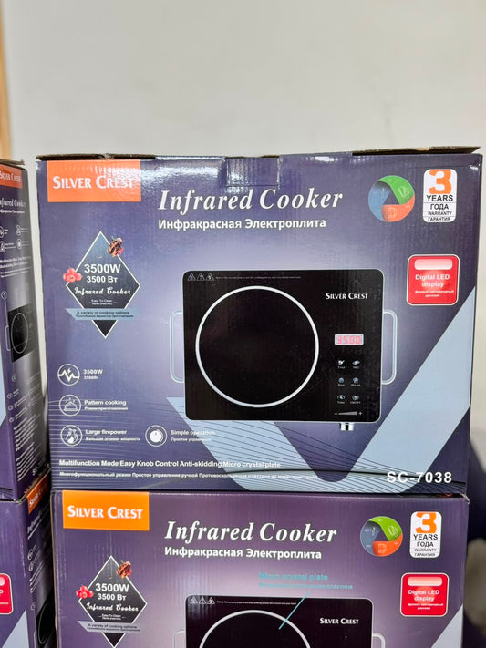 Silver Crest Electric Ceramic Hot Plate - side view