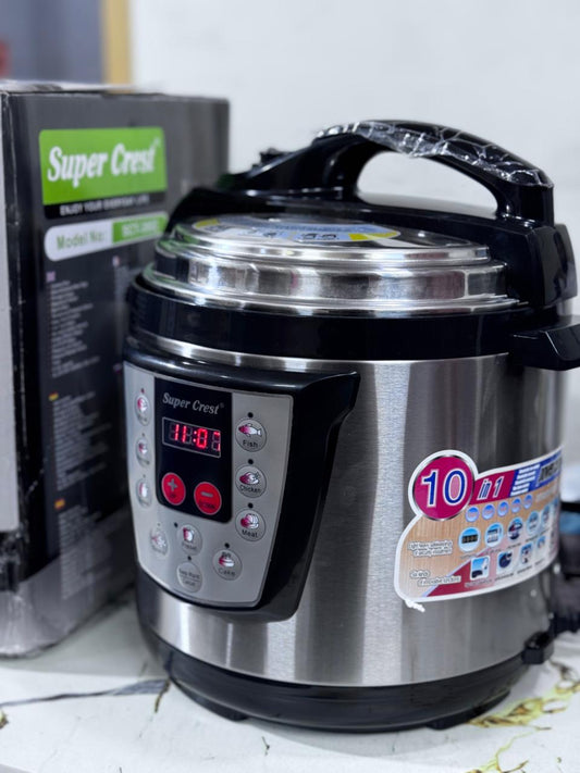 Super Crest Electric Pressure Cooker SCT-3002 - side view
