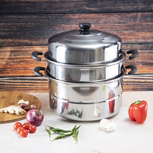 3 Layer Steam Pot 32CM - front view