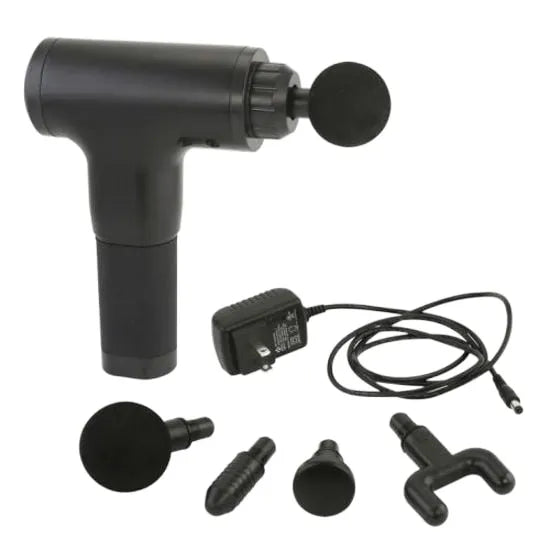 6 Speed Rechargeable Massager 4 Heads - side view