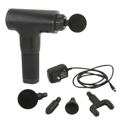 6 Speed Rechargeable Massager 4 Heads - side view
