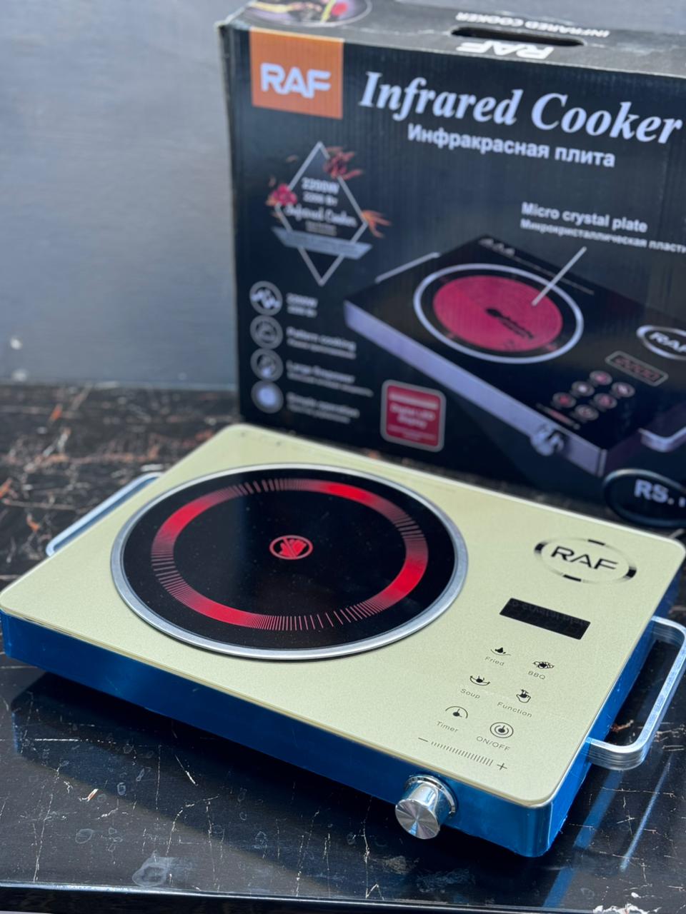 RAF Infrared Cooker & Hot Plate– Burner Control 2200W