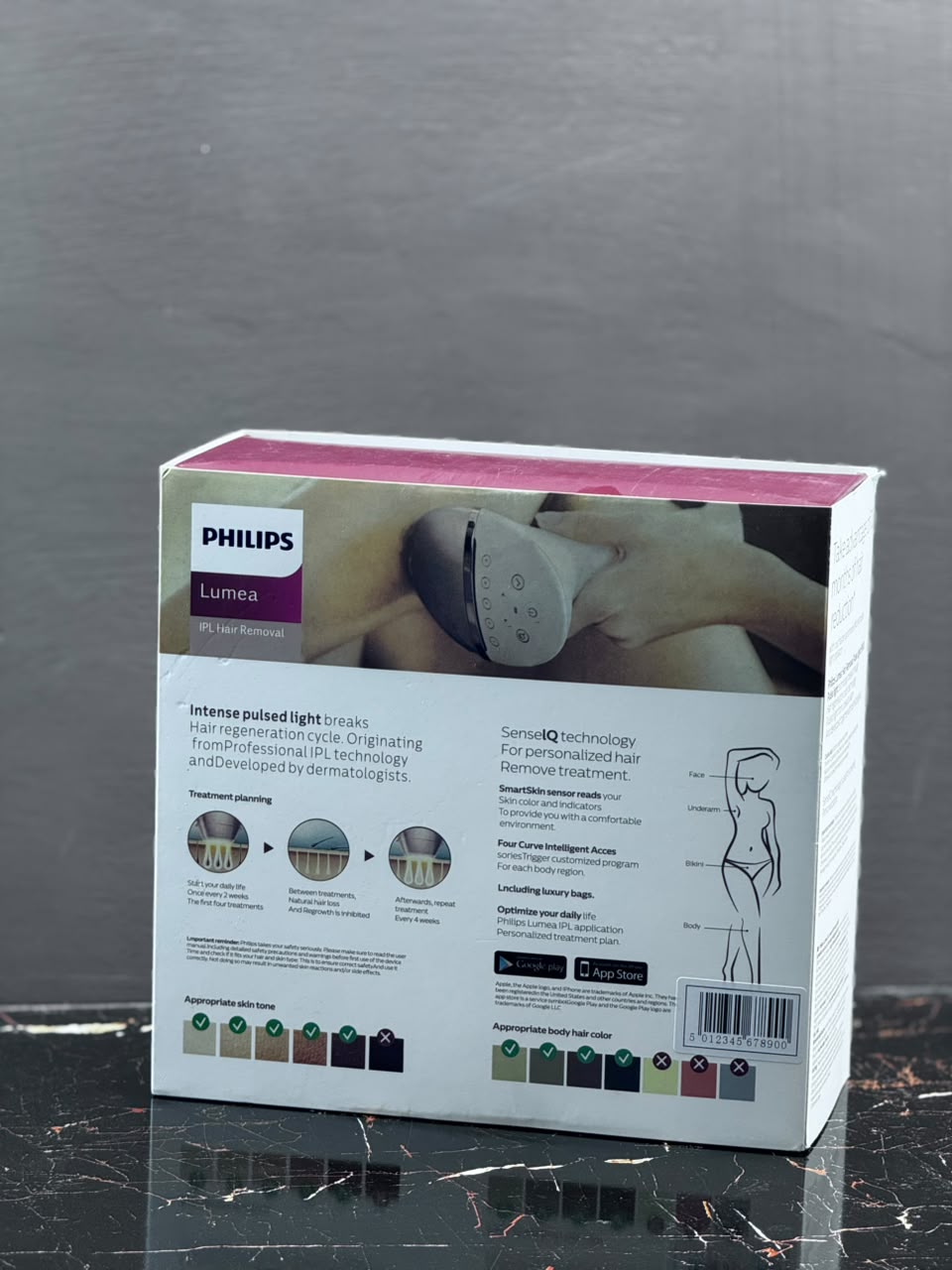 Philips Lumea IPL 9000 Series Hair Removal Device - control panel