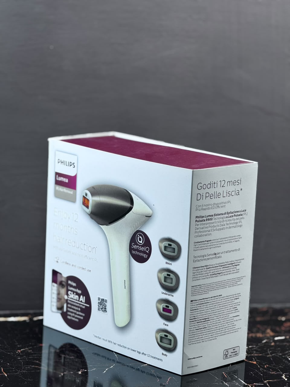Philips Lumea IPL 9000 Series Hair Removal Device - side view
