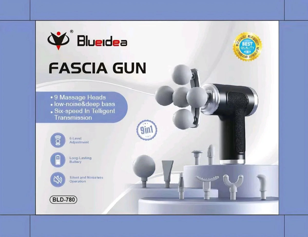 Blueidea Fascia Gun BLD-780 9-in-1 Massager - front view