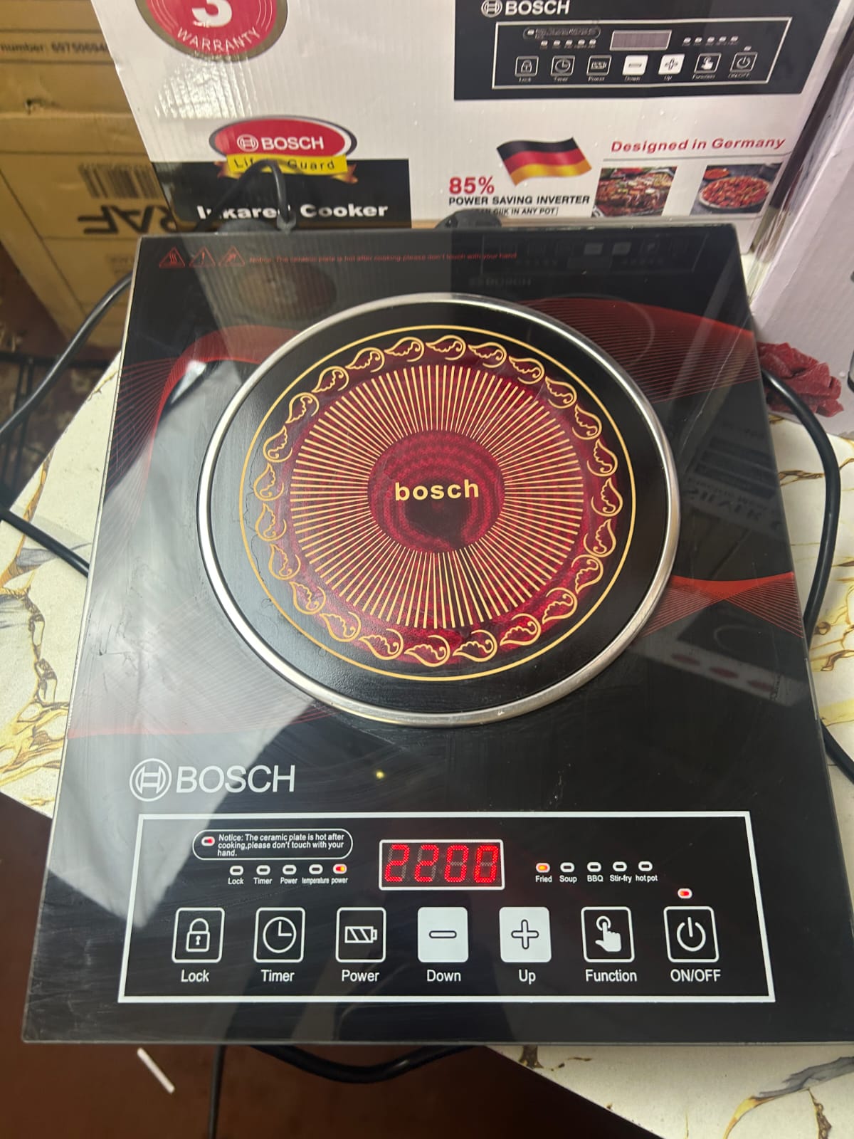 Bosch Premium Infrared Cooker 2200 Watt - extra view 1