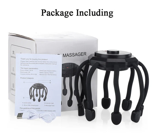 Comforelax Electric Octopus Claw Scalp Massager - front view