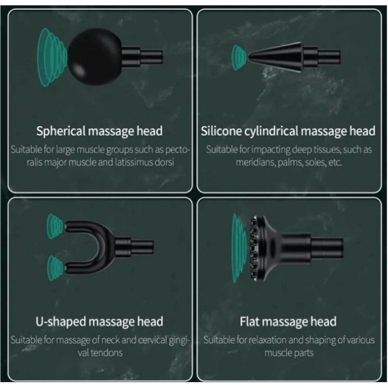 Deep Tissue Massage Gun 2200mAh - in use