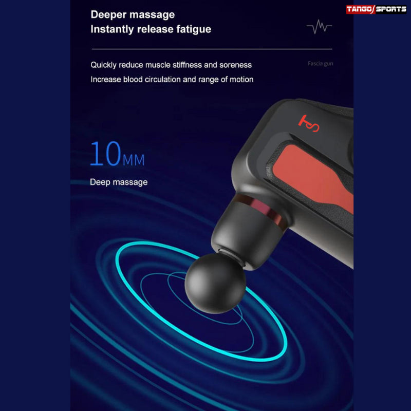 High Speed Massage Gun 1800-3200 RPM - in use