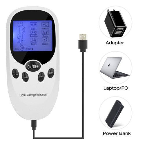 Multifunctional Digital Meridian Massager - in use