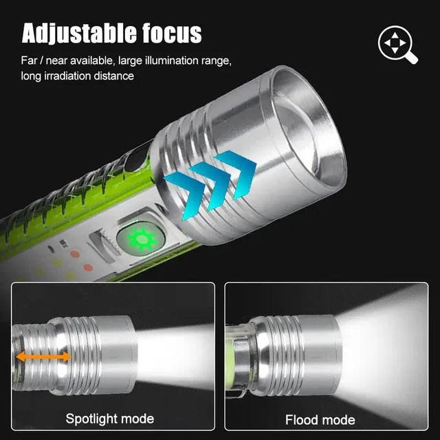 Multifunctional Zoom Flashlight 520A - in use