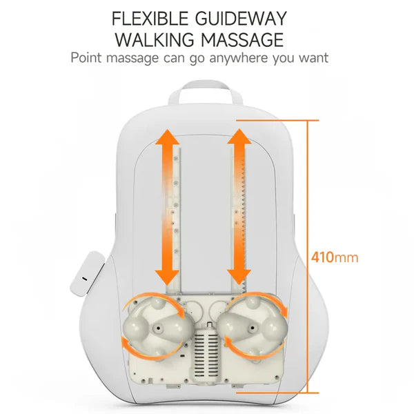 Rechargeable Backrest Massager - in use