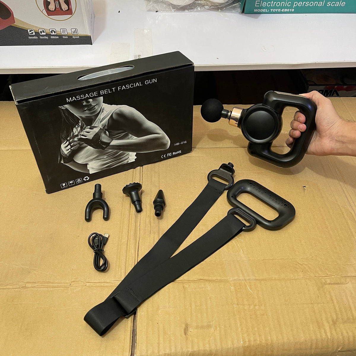 Rechargeable Facial Massager Belt HB-016 - front view