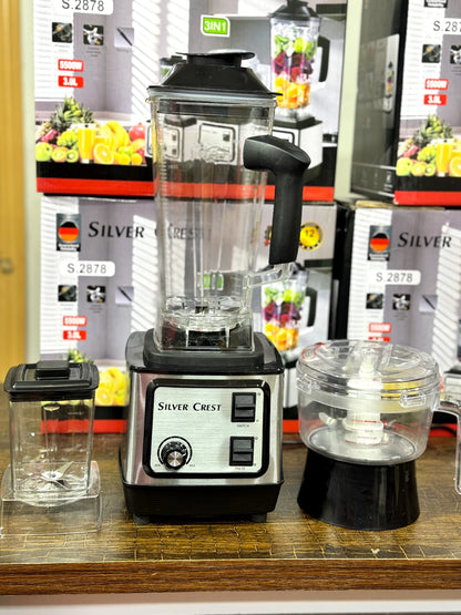 Silver Crest S.2878 3-in-1 Blender Grinder Juicer 5500W - front view