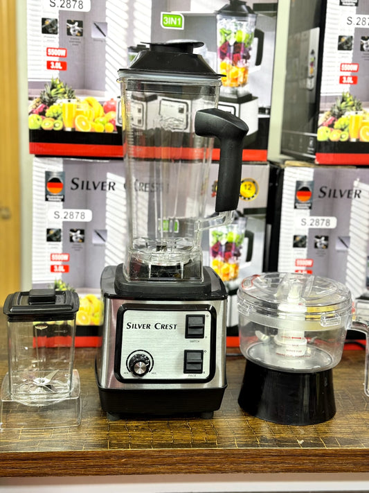 Silver Crest S.2878 3-in-1 Blender Grinder Juicer 5500W - front view