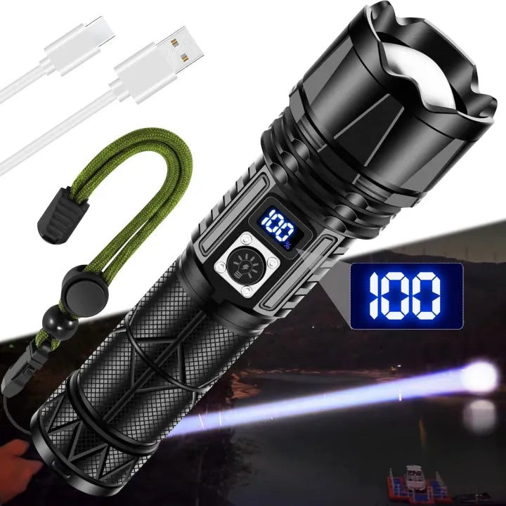 SLH-891 Zoom White Laser Flashlight 8 Hour 5000M - front view